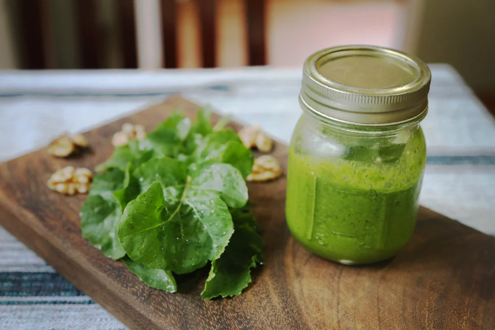 From the garden: arugula pesto
