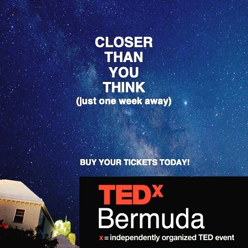 Next Saturday afternoon! Where will you be that is more interesting than TEDx?  Tickets link is in the bio. 
#tedxbermuda
#bermuda
#bermudatourism 
#science