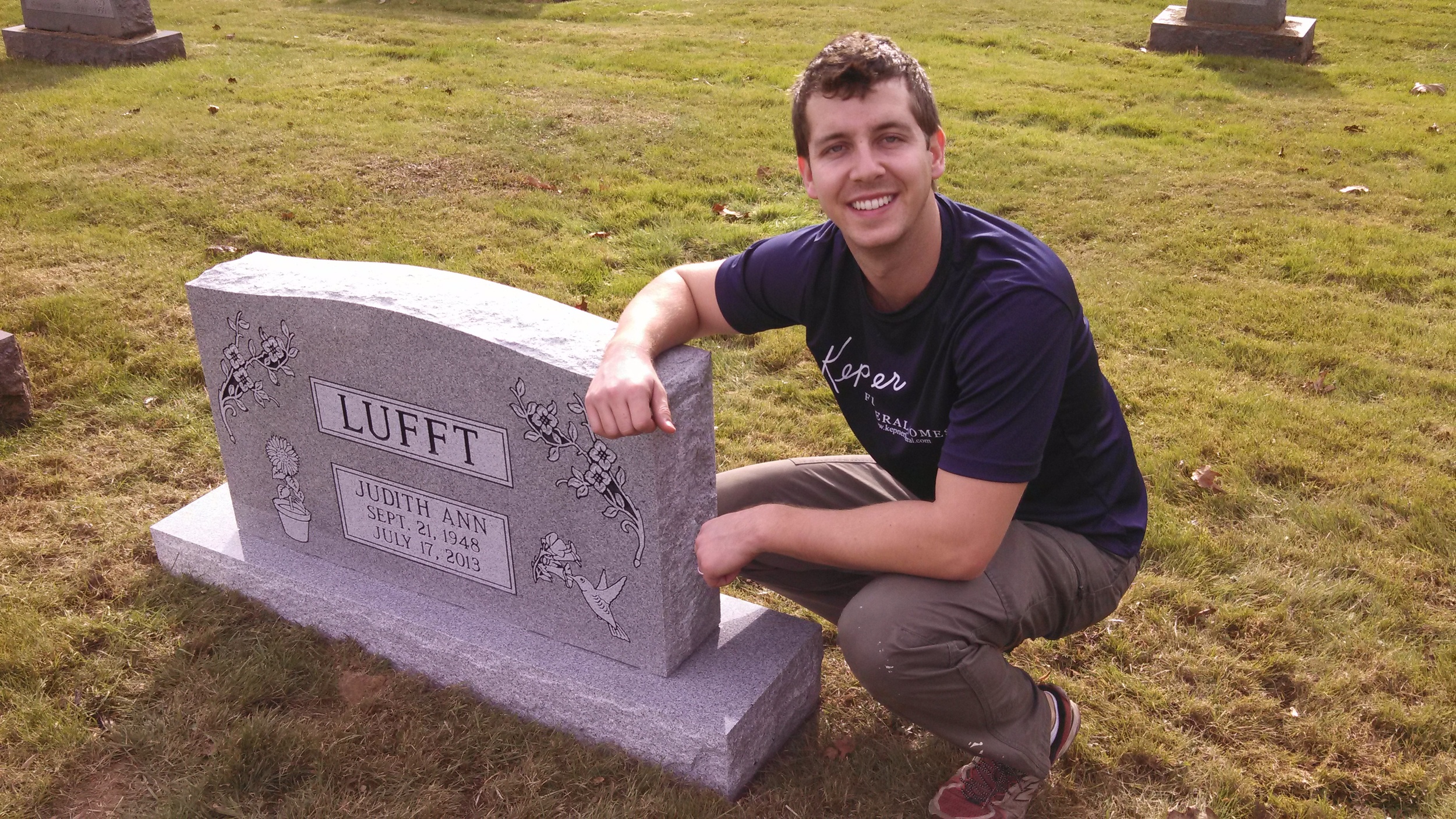 Placement at the cemetery