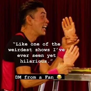 Gotta love audience feedback! This one ☝️ is a keeper #LiveShow #Clown #TourLife #Feedback