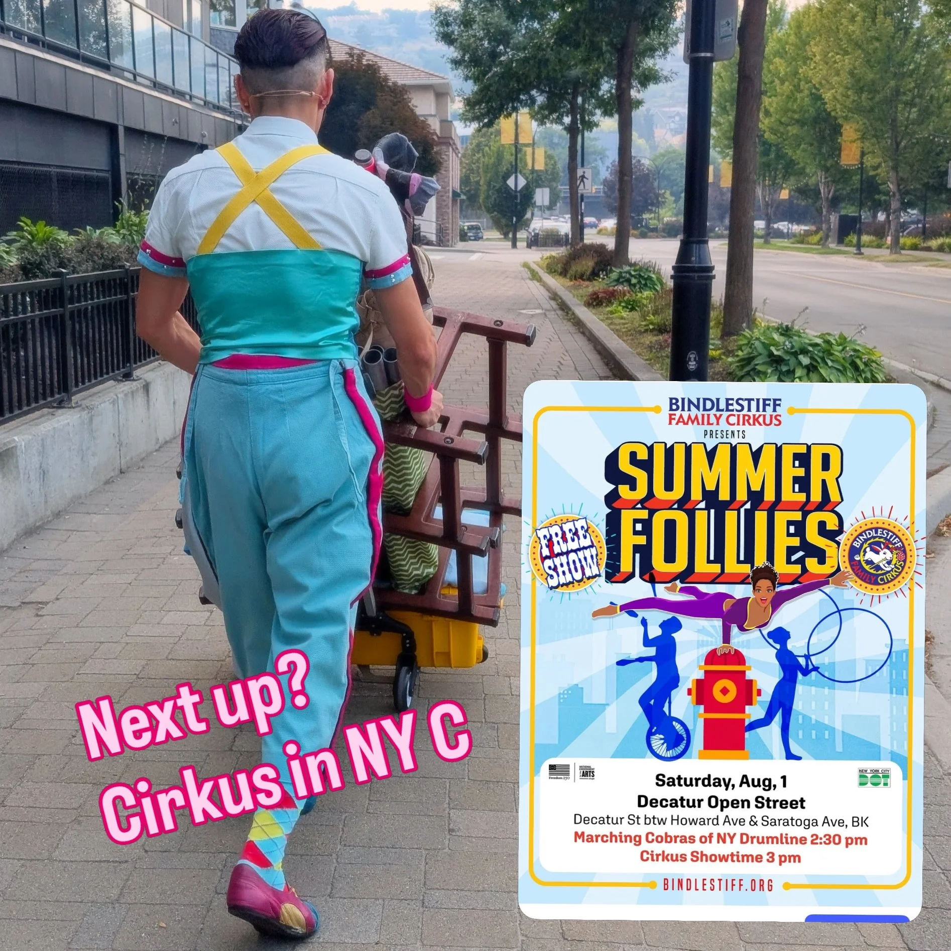 It&rsquo;s going to be a gosh darn pocketful of joy this weekend with the Bindlestiff Family Cirkus 🎪 🤡 at Decatur Open Streets :) 

#BindlestiffFamilyCirkus #Clown #ShowTime