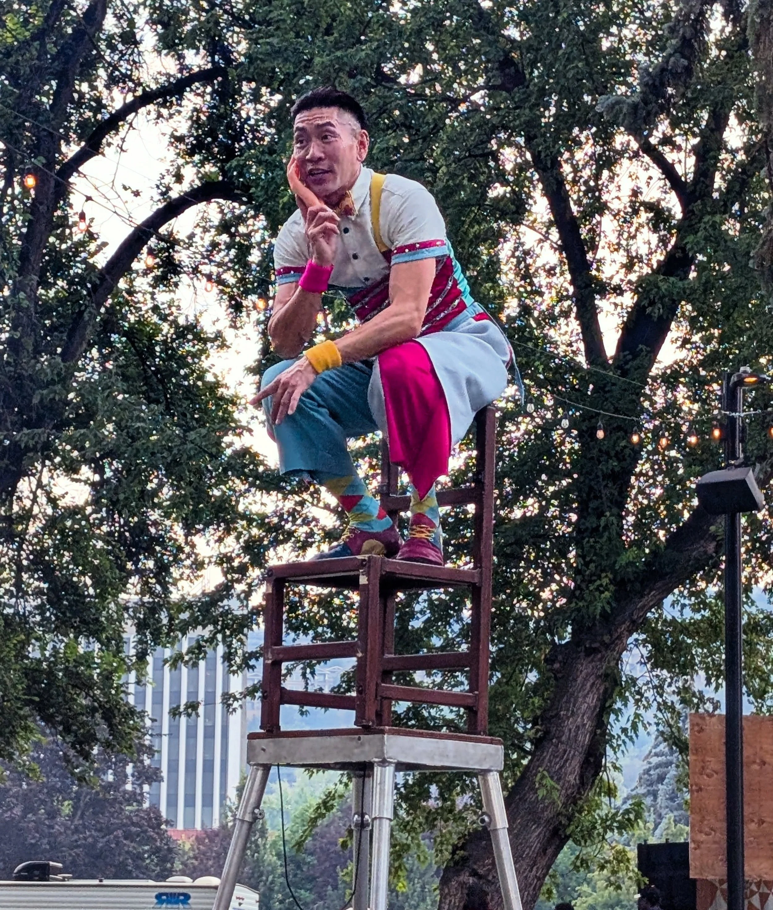 Well, that was a blast! A huge thank you to everyone who braved the funky air to catch our shows. Shout-out to the Kamloops Buskers Festival for bringing our ragtag team of street artists and circus bada** together this weekend! 

#Buskers #Festivals