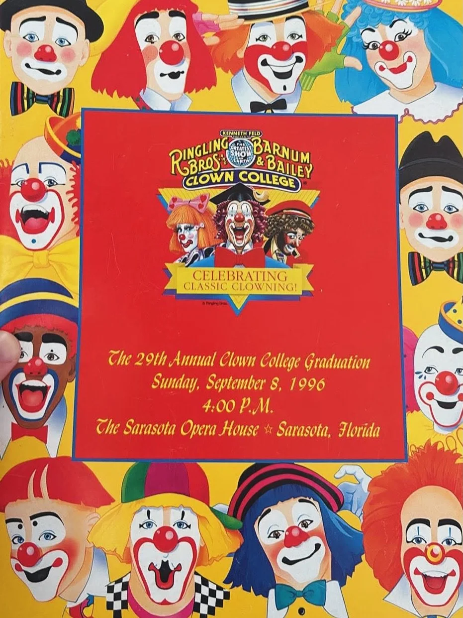 According to Clown Librarian of the Stars, Mr. Steve Copeland, today officially marks 30 years since my graduation performance with the Ringling Bros. and Barnum &amp; Bailey Clown College at the Sarasota Opera House in Florida.

I can&rsquo;t expres