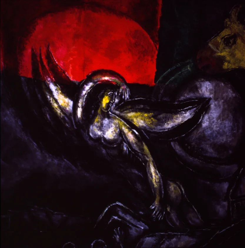 Chagall, Marc, 1887-1985. Passover Angel of Death (detail), from Art in the Christian Tradition , a project of the Vanderbilt Divinity Library, Nashville, TN