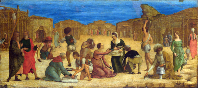 Roberti, Ercole de', -1496. Israelites Gathering Manna, from&nbsp;Art in the Christian Tradition, a project of the Vanderbilt Divinity Library, Nashville, TN.