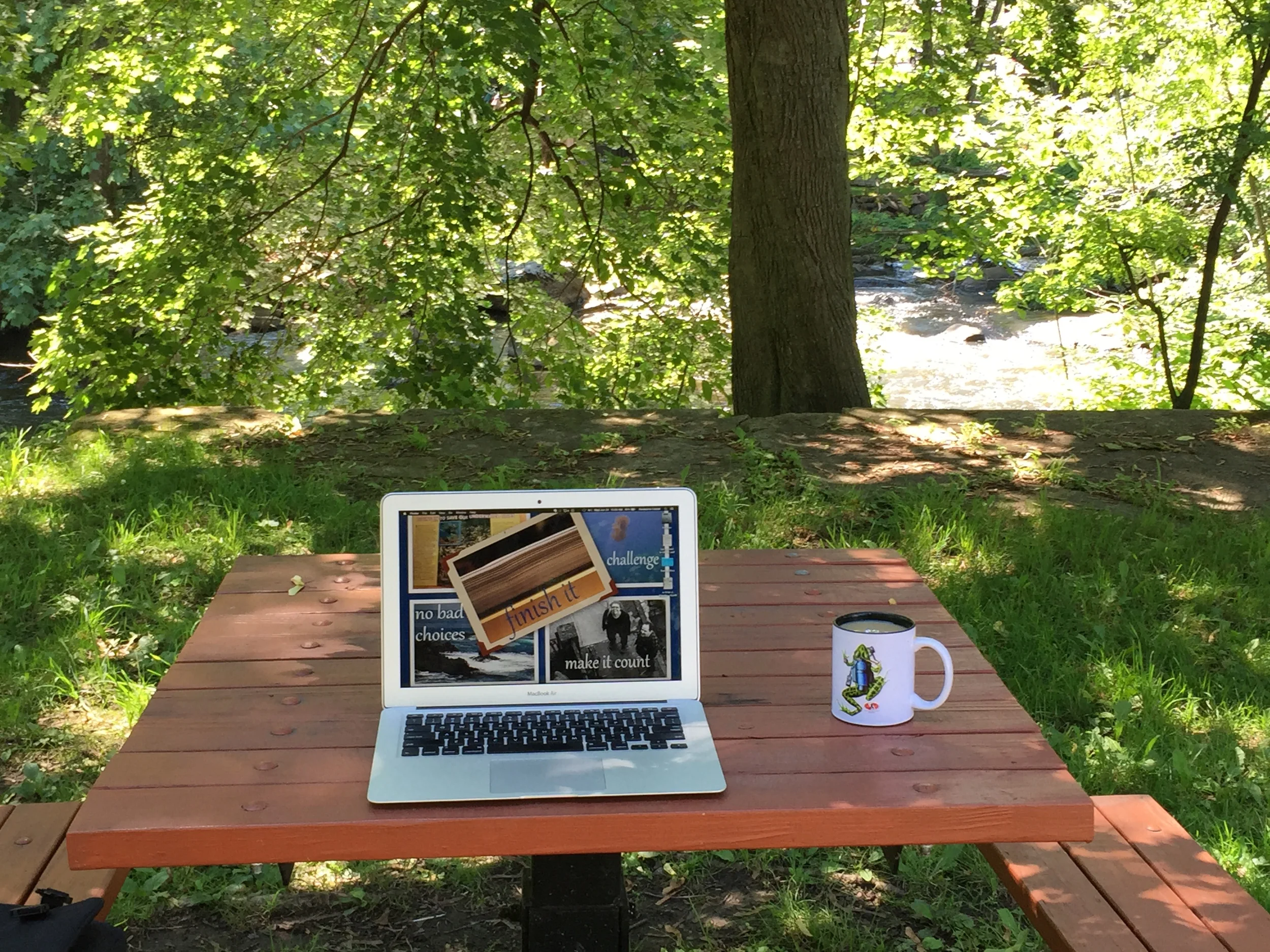 Portable Office, Summer Edition: Writing Wherever the Wander Takes Me! // Photo Credit: J. Elizabeth Clark/Liz Summit