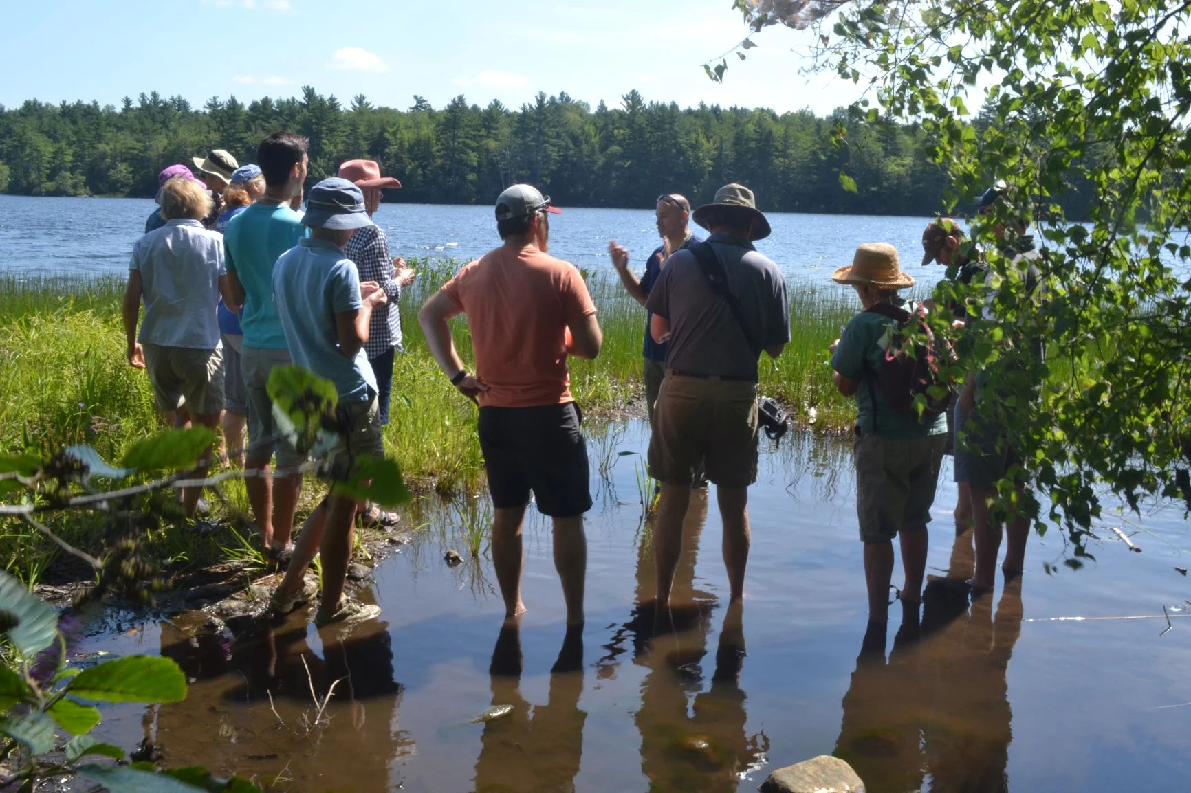 Dr. Eric Doucette leads aquatic botany workshop