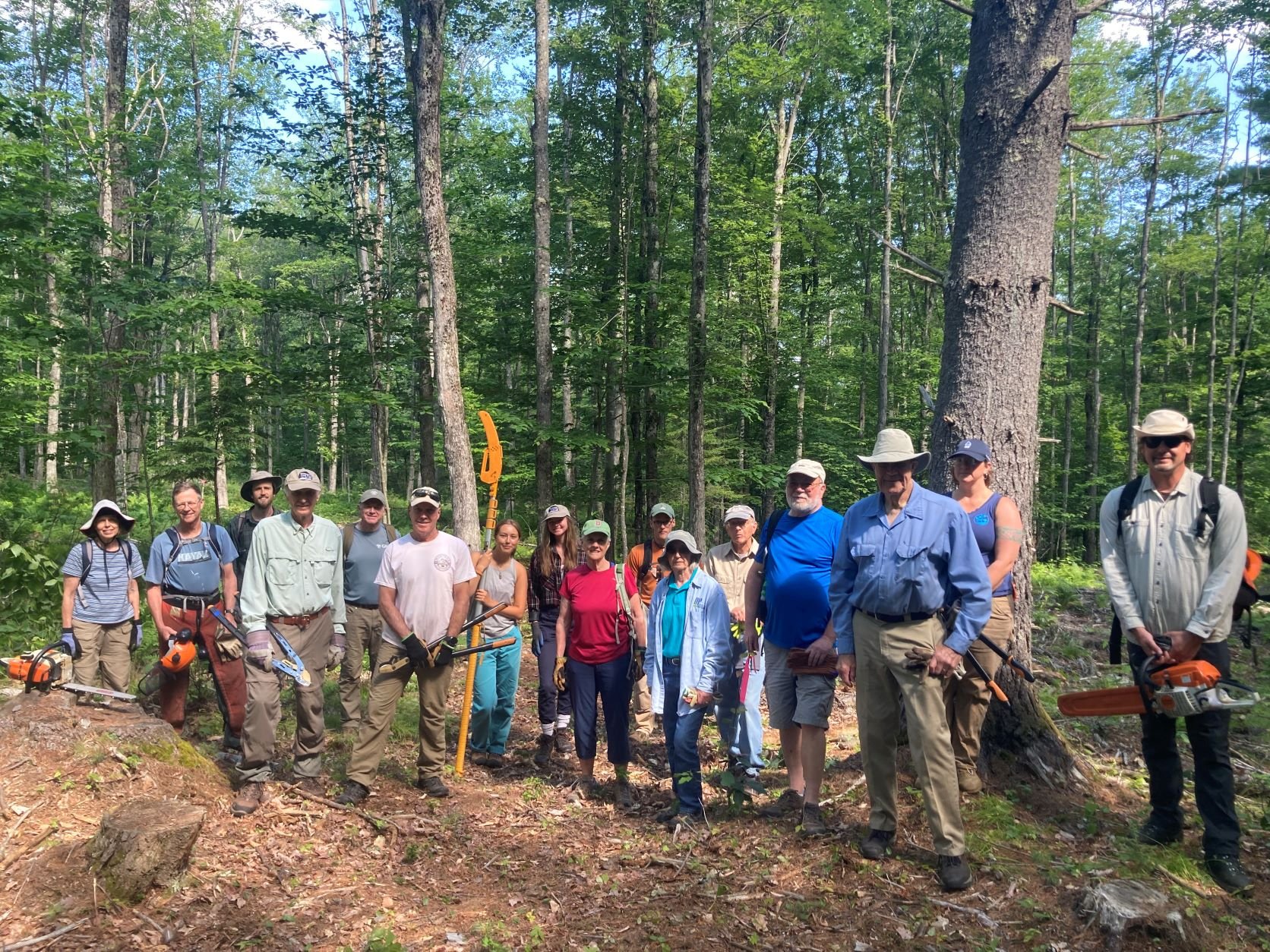 Trailwork at Oak Hill Conservation Area 