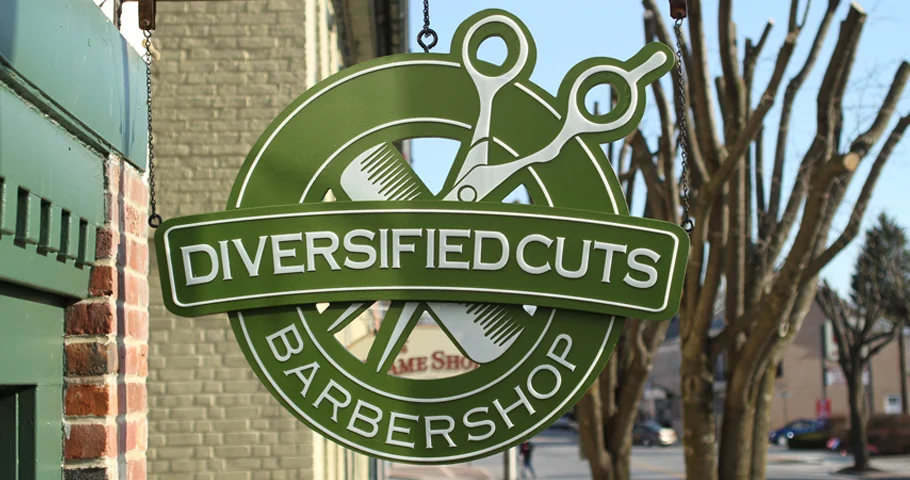 Signs | Diversified Cuts Hanging Sign | Hanover, PA