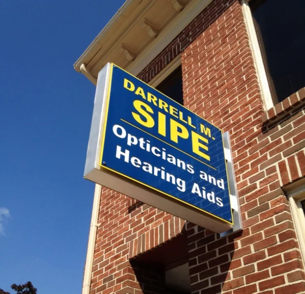 Signs | Darrell M. Sipe Opticians & Hearing Aids Sign | Hanover, PA