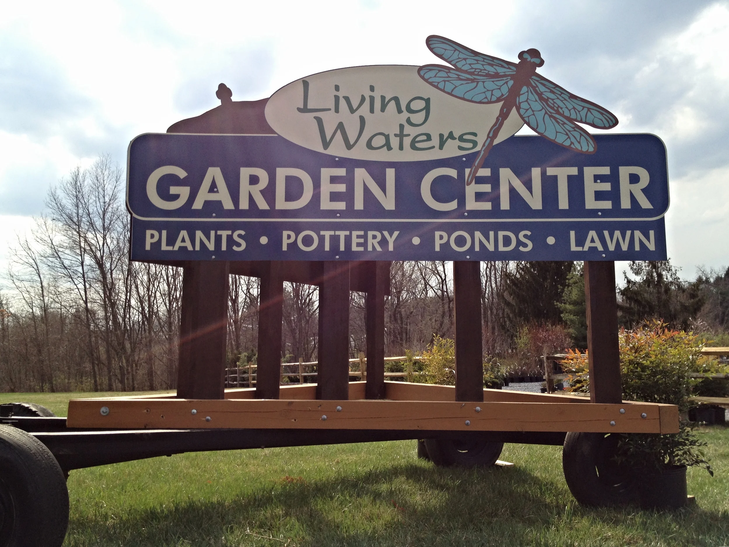Signs | Living Waters Garden Center Sign | Westminster, MD