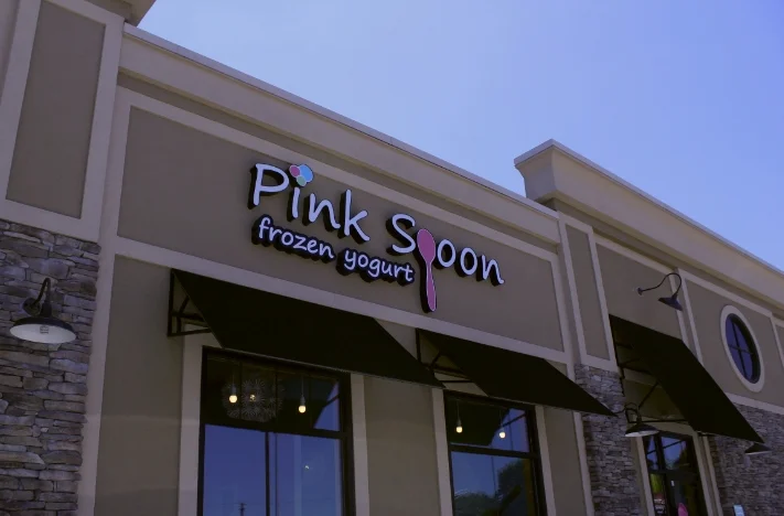 Signs | Pink Spoon Frozen Yogurt Sign | Hanover, PA