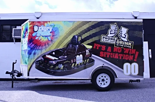 Graphics | Hickory Falls Distracted Driving Trailer Vehicle Wrap | Hanover, PA