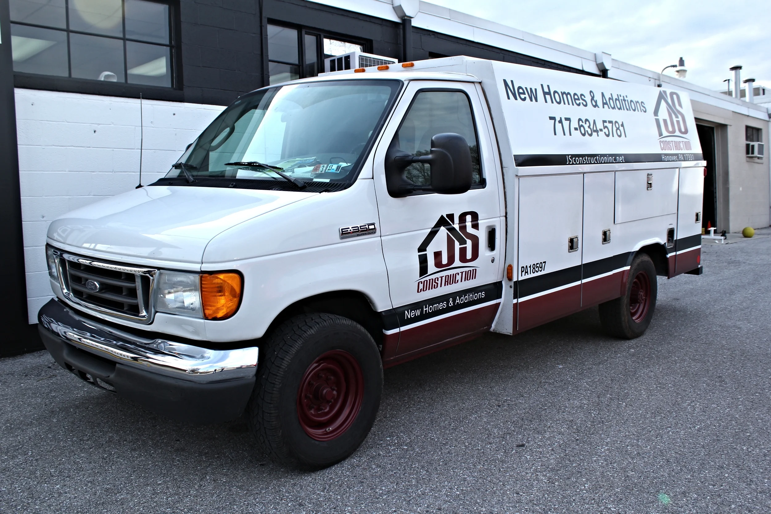 Graphics | JS Construction Vehicle Wrap | Hanover, PA