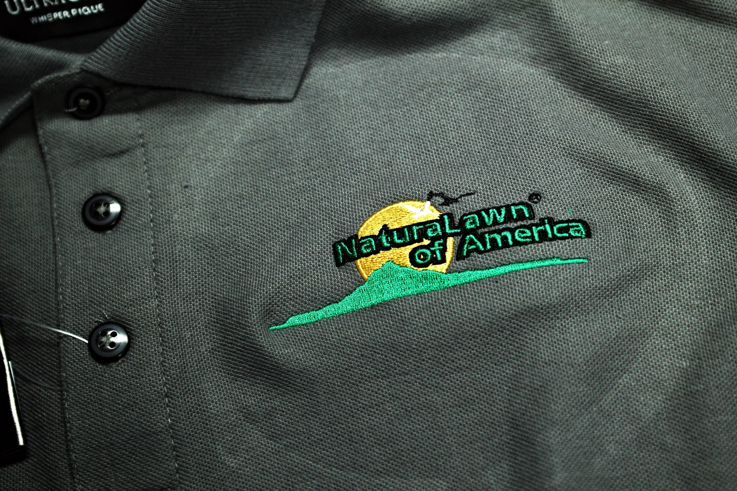 Embroidery | Natural Lawn of America Shirt | Westminster, MD
