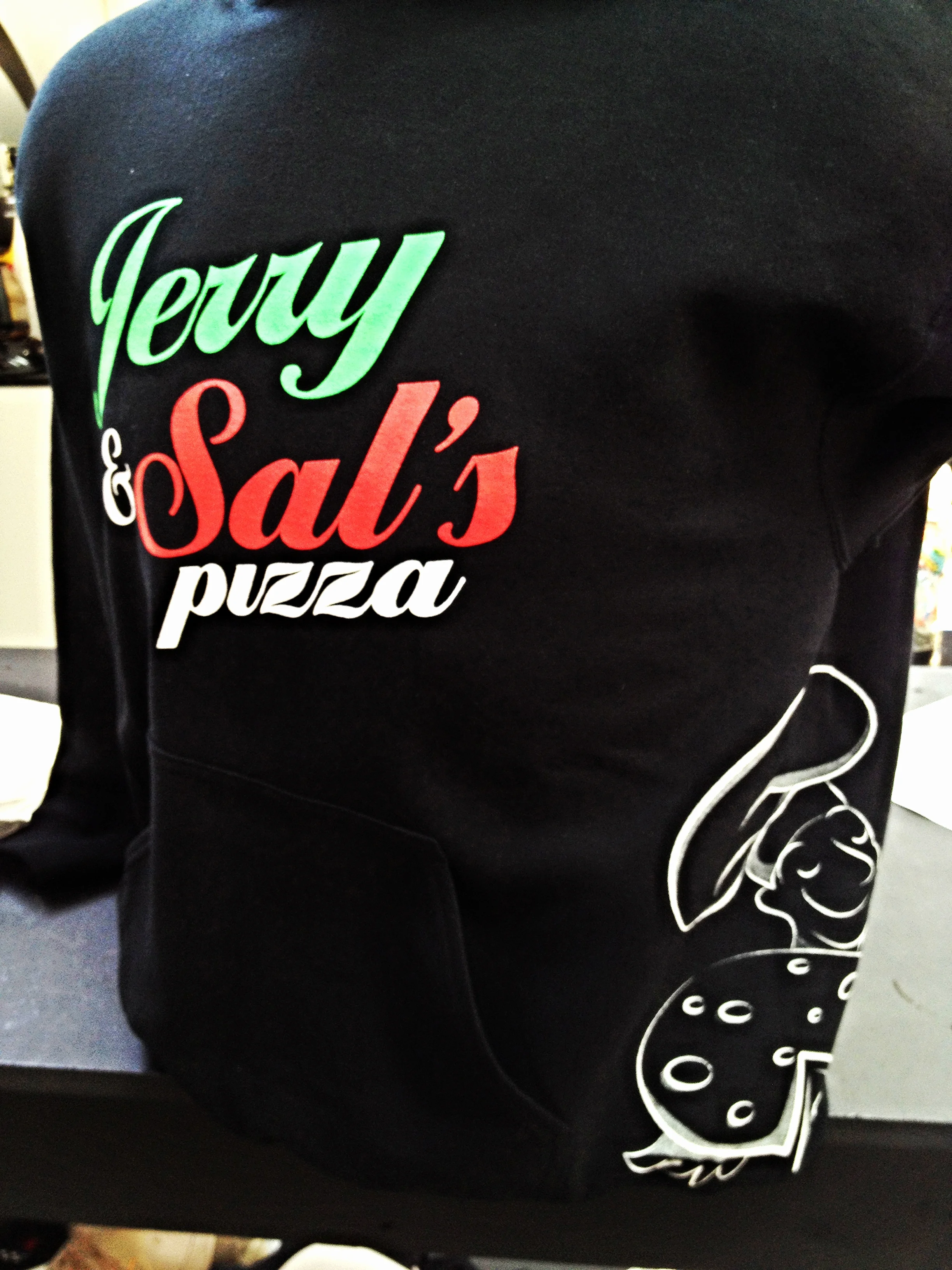 Screen Printing | Jerry & Sals Pizza Sweatshirt | Hanover, PA