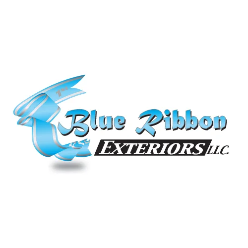 Logo Design | Blue Ribbon Exteriors LLC Logo | Spring Grove, PA