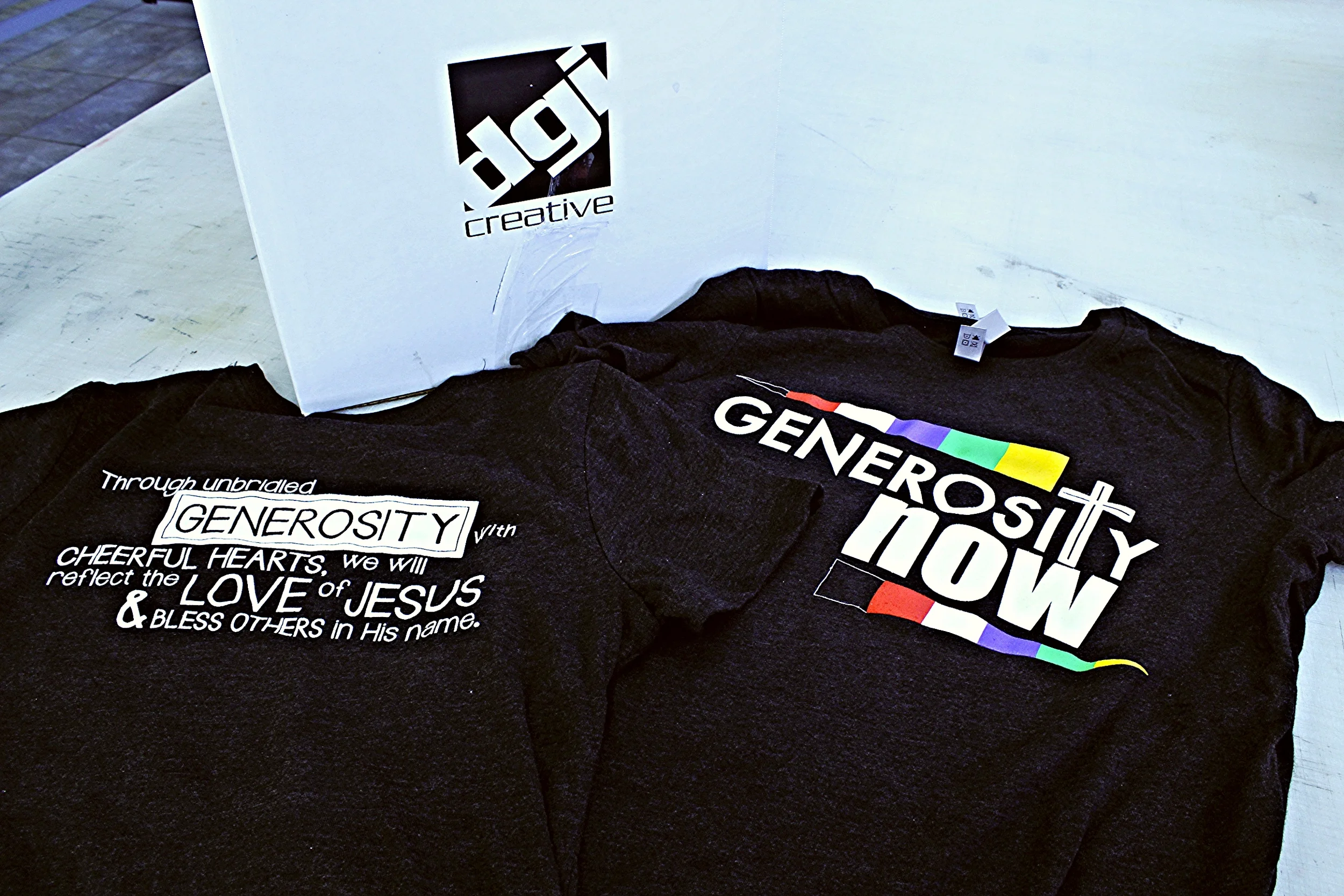 Screen Printing | Generosity Now Shirt | Hanover, PA