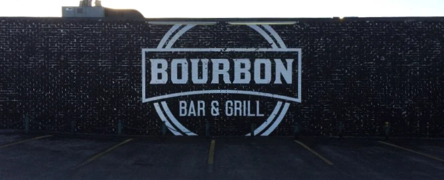 Signs | Bourbon Bar & Grill Wall Mural | Hanover, PA