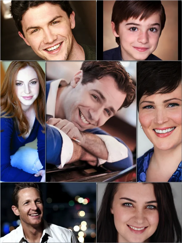 From top-left: Joshua Dixon, Joshua Colley, Jamie Hartmann, Scott Evan Davis, Lisa Howard, David Harris and Mikki Sodergren
