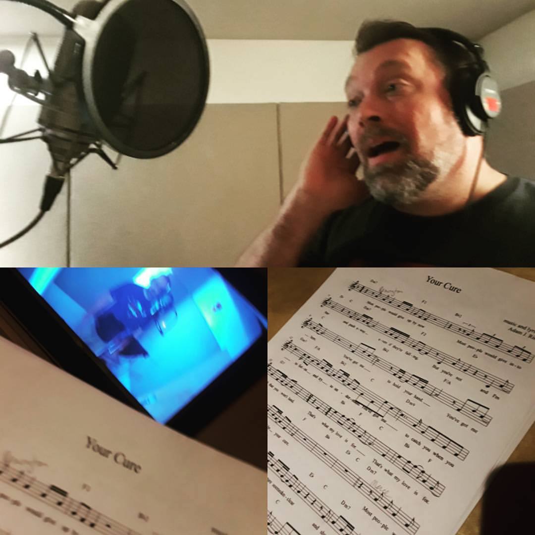  Randy Taylor recording vocals for   Merce   at Dubway Studios 