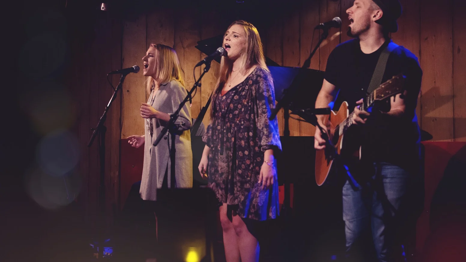 Erica Rotstein, center, performing in support of her previous EP.