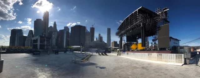 Stage preparation, before.