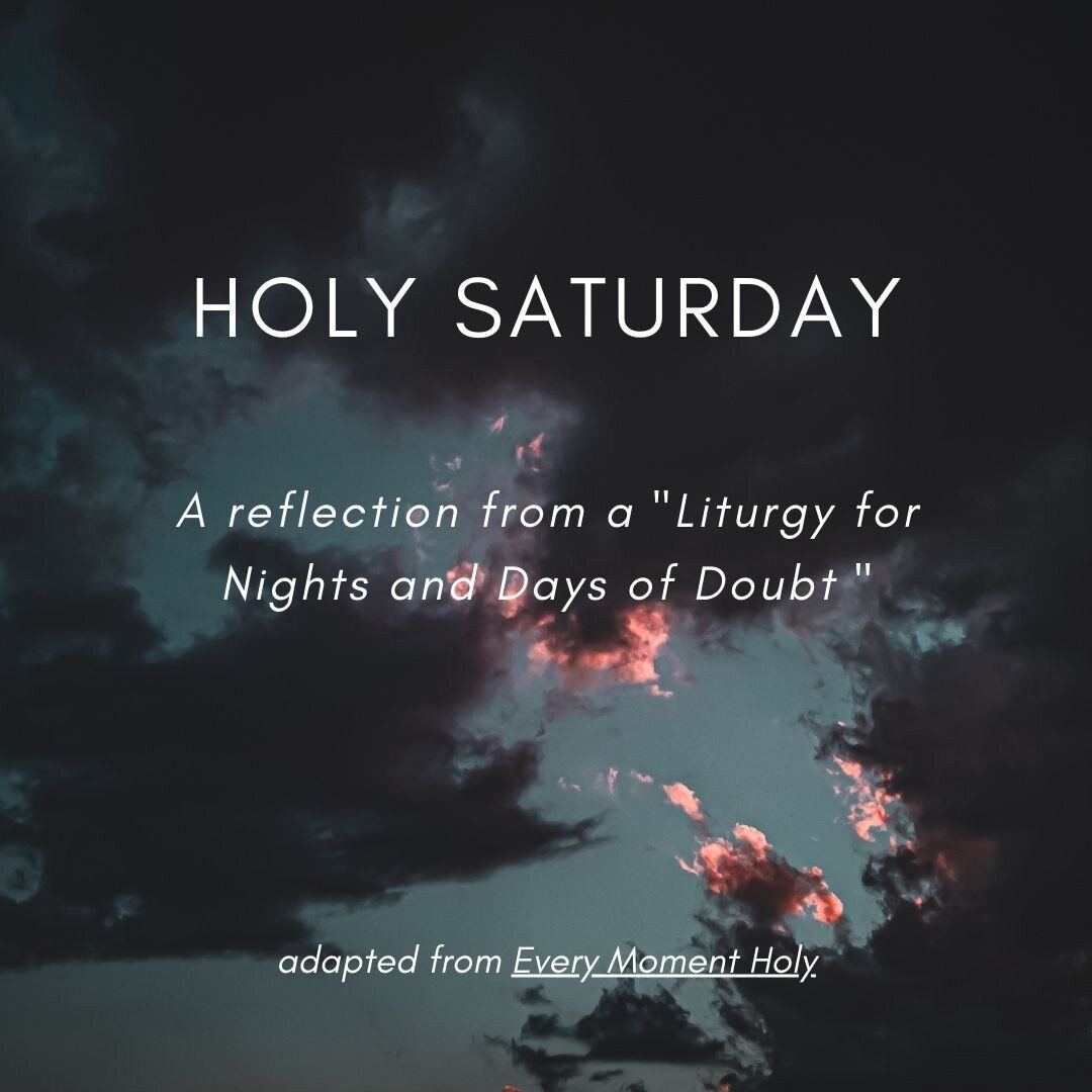 This Holy Saturday, we wait in the tension between sorrow and joy, death and life, the Cross and the Resurrection... 

As we wait alongside the grieving disciples today, read through this reflection on waiting in that space between doubt and faith, a