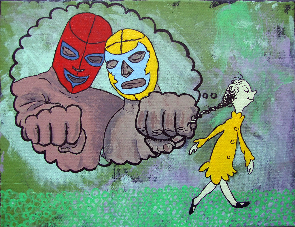 Little Lucy Longing for Luchadores