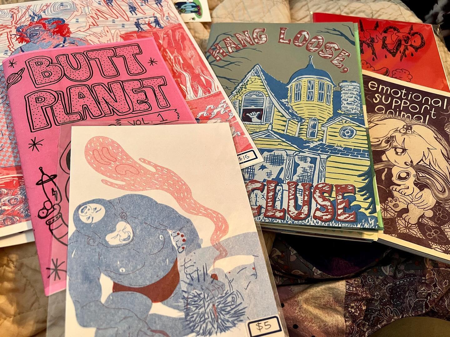 Zinefest with the girls today!!!
Here&rsquo;s some of our favorite loot. Great talking to all the amazing artists.