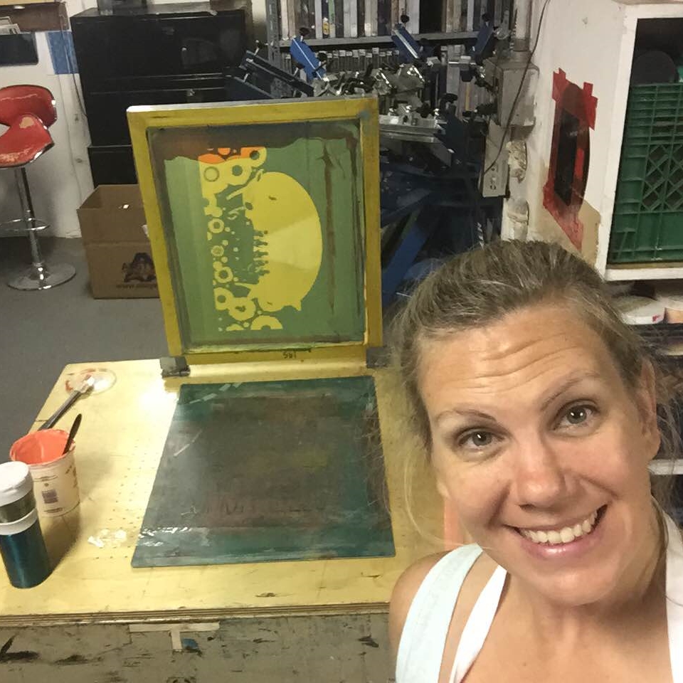 Me at my studio space, Toronto, 2015
