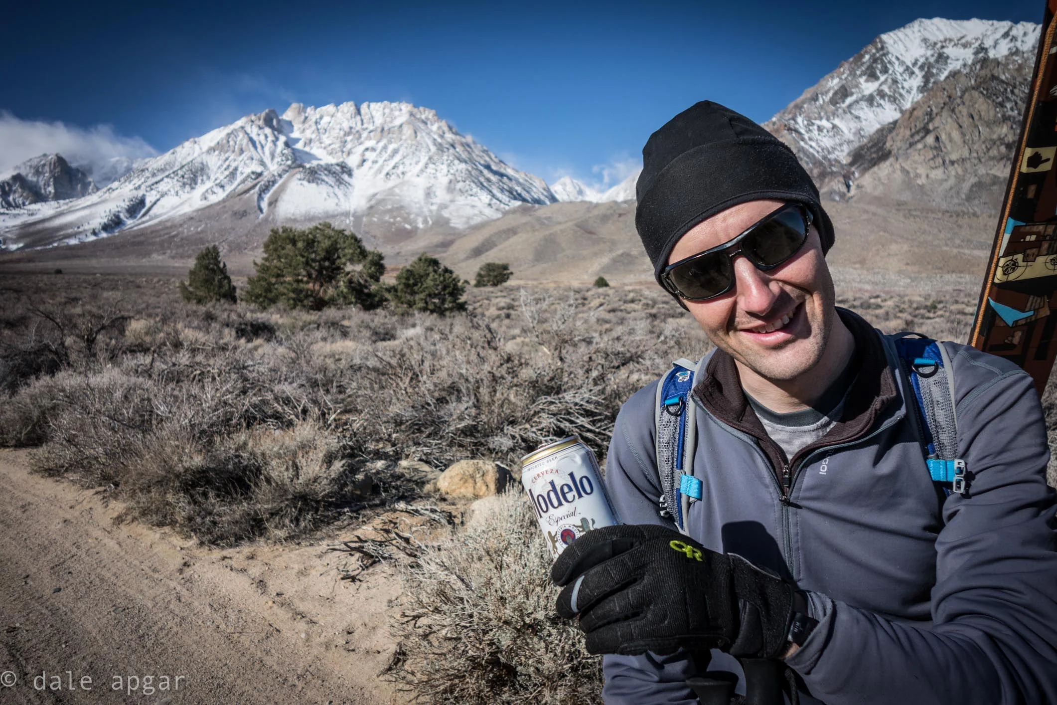 "Dale, if you're going to make me hike that much just to start skinning on unknown snow conditions, I'm taking one of your beers...imma gonna need it."