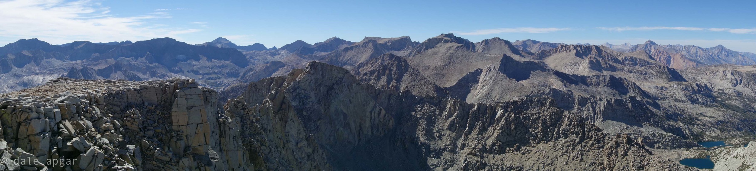 One of the tasks of every Sierra outing is to come back with a new objective in mind. From Goode's summit, just pick the best looking mountain, and make a plan for next time...