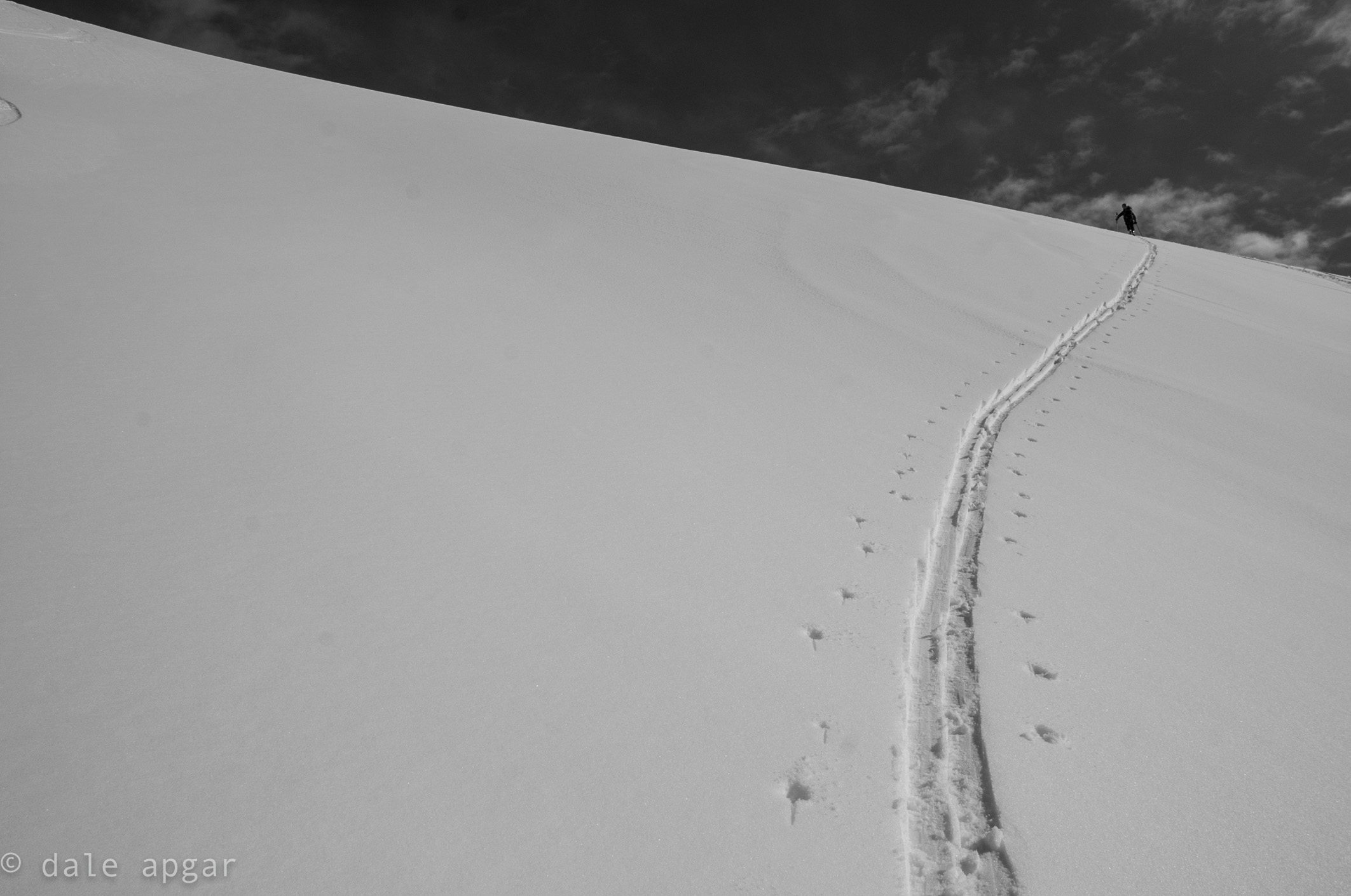  Putting in the skin track in the Chugach backcountry 