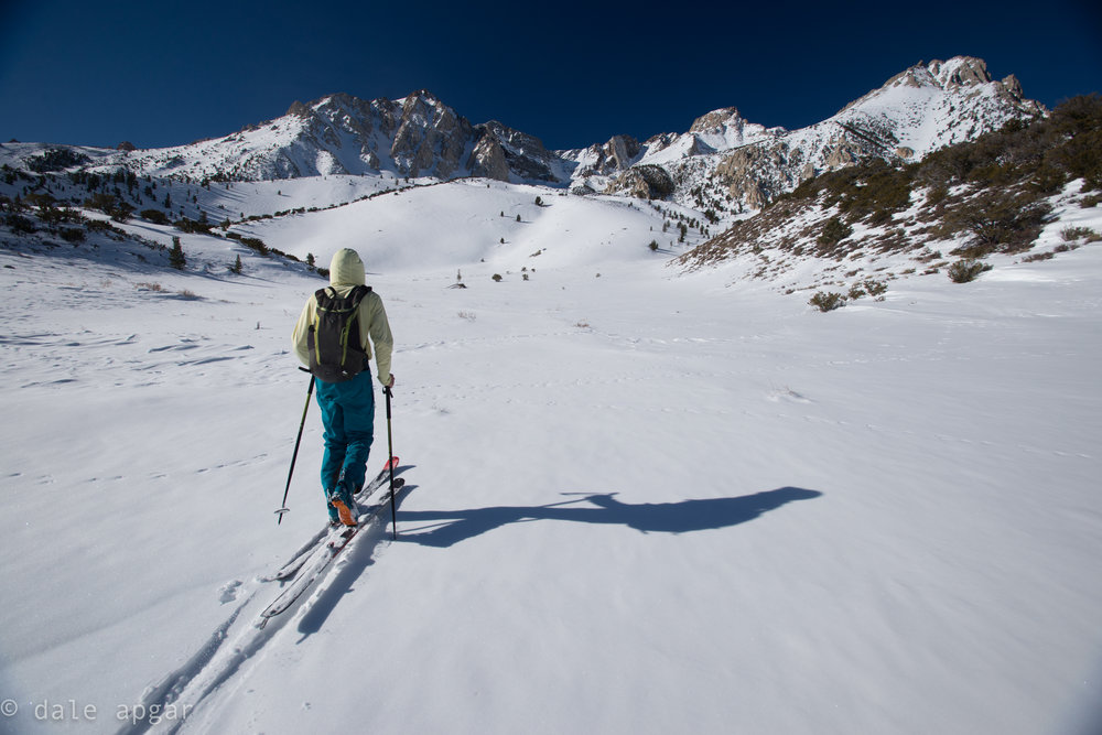  On the march back to Mt. Locke, chasing the Wahoo Gullies 