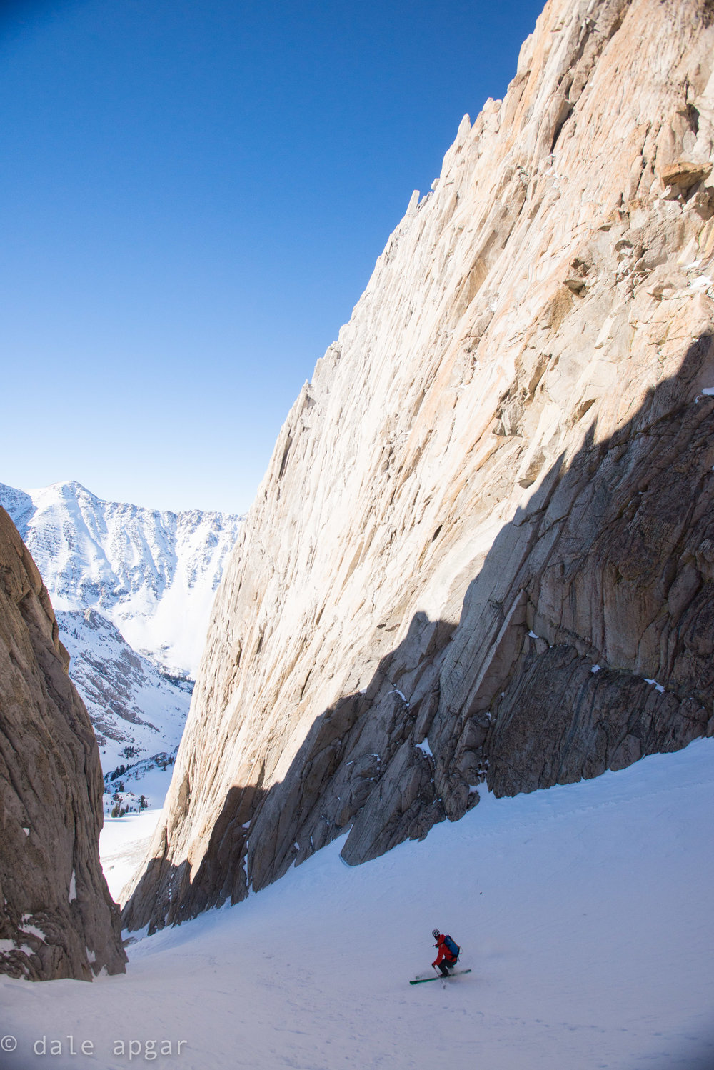  Owen, taking the first firm turns down the Incredible Hulk’s Right Couloir. 