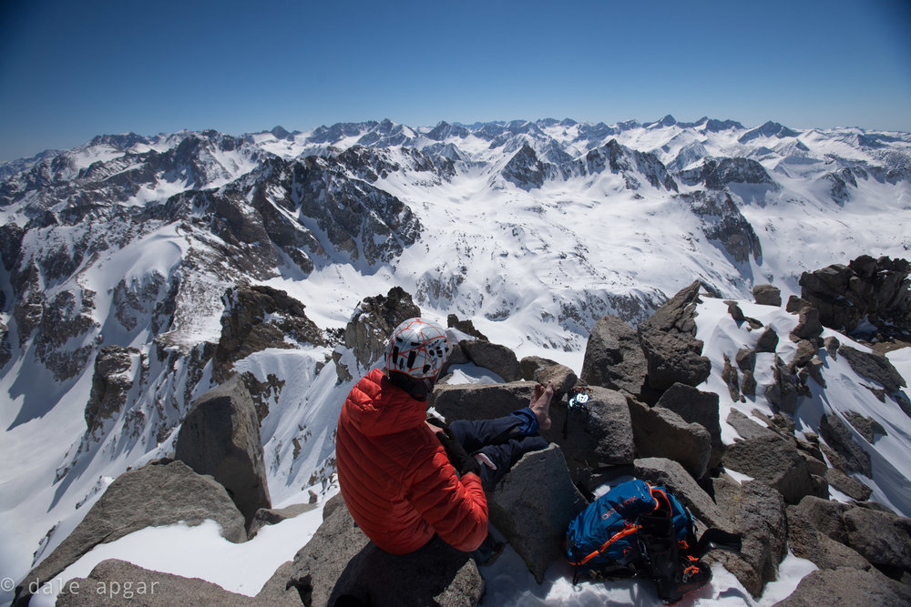  Ben, taking a barefoot break atop Black Peak. 