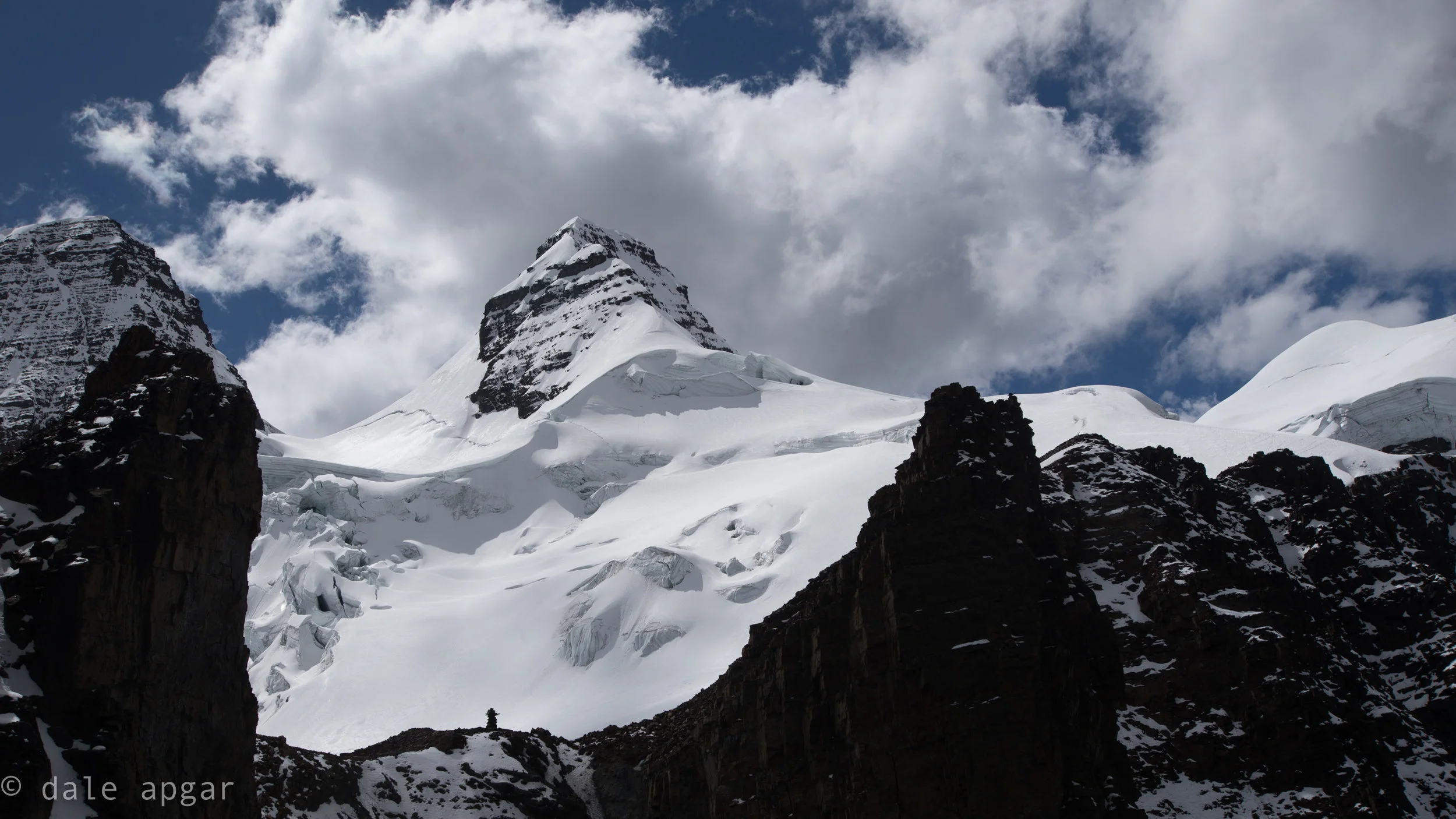 Cabeza de Condor, or, “Head of the Condor,” the most prominent peak in the Condoriri Group as seen from the approach