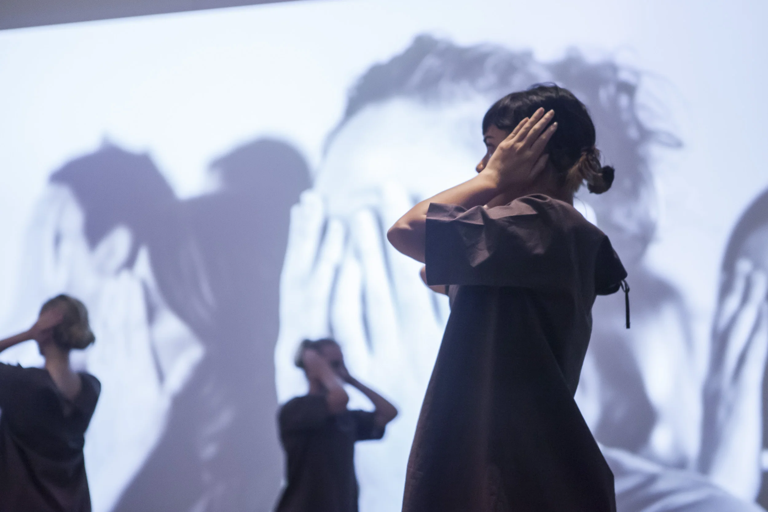 There is no there performance at Gallery of Modern Art Brisbane for The 8 th Asia Pacific Triennial of Contemporary Art, 2016. Photographer Chloe Callistemon