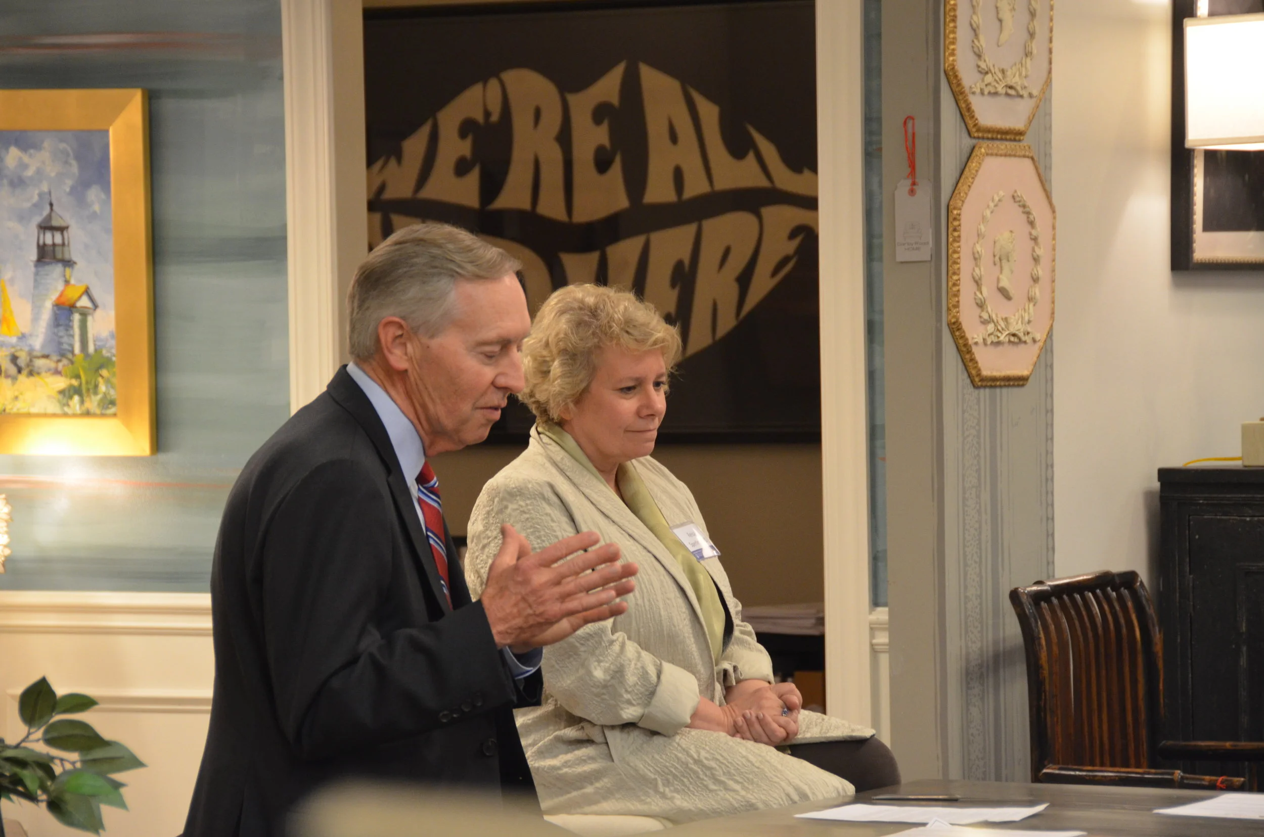 From left to Right: Dr. Dennis Selkoe,MD, Co-Director Center for Neurologic Diseases, Brigham and Women’s Hospital and Dr. Reisa Sperling MD, Director Center for Alzheimer’s Research and Treatment, Brigham and Women’s Hospital