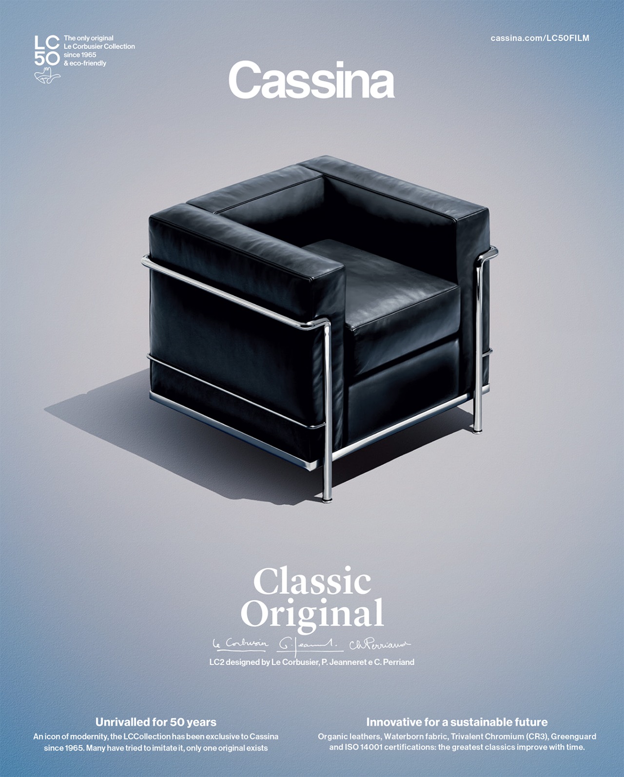 WORLDWIDE CAMPAIGN FOR CASSINA 50TH ANNIVERSARY OF LC COLLECTION