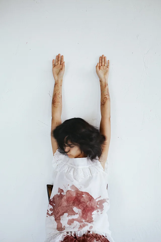 Post-performance documentation. digital photograph. 2014