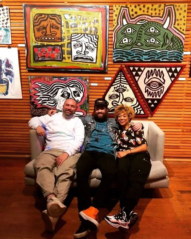 This day last week the three of us threw an art show. It was awesome. To everyone who showed up, everyone who shared their artwork, and everyone involved in making the Bizarre Bazaar a success...We love you. Thank you. ❤️ especially our pal @c.r.b.r.