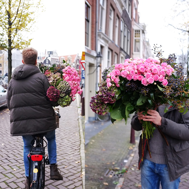 A.P Bloem, florist, bloemist, bloemenwinkel, Amsterdam, flowers, Amsterdam Cycle Chic, bike, fiets, Cycling