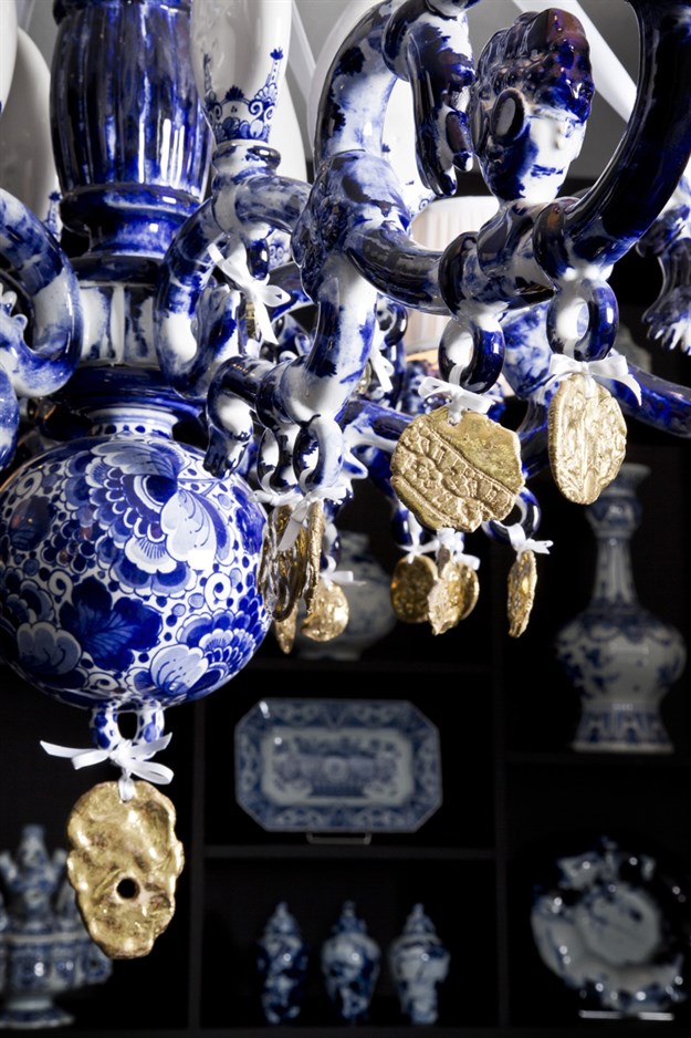 Delftsblauwe kroonluchter ontworpen door Marcel WandersAfbeelding: Marcel Wanders