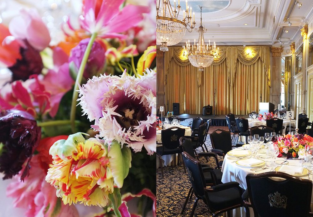 A.P Bloem Amsterdam Amstel Hotel Event black tie Verjaardag chandelier interior design luxury Florist Flower arrangemen tulips spring Vase flowers Bloemist bloemenwinkel Kerkstraat Bloem shop Best florist Amsterdam Centrum