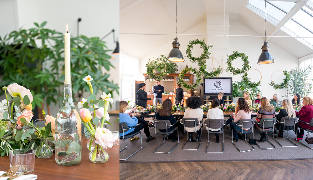 A.P Bloem bloemist bloemen flowers botanical florist event evenement beauty bohemian styling wreaths garland guirlande krans haircare Maria Nila the playing circle Mooi The Agency