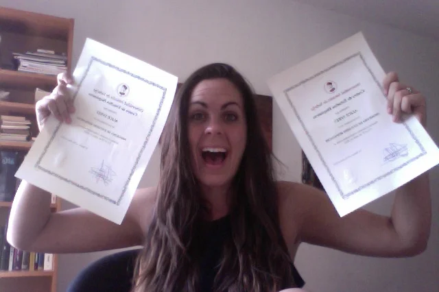 I’m officially a graduate from the Program of Hispanic Studies at Universidad Antonio de Nebrija, with not just one but two certificates, one for each month in Madrid!! 