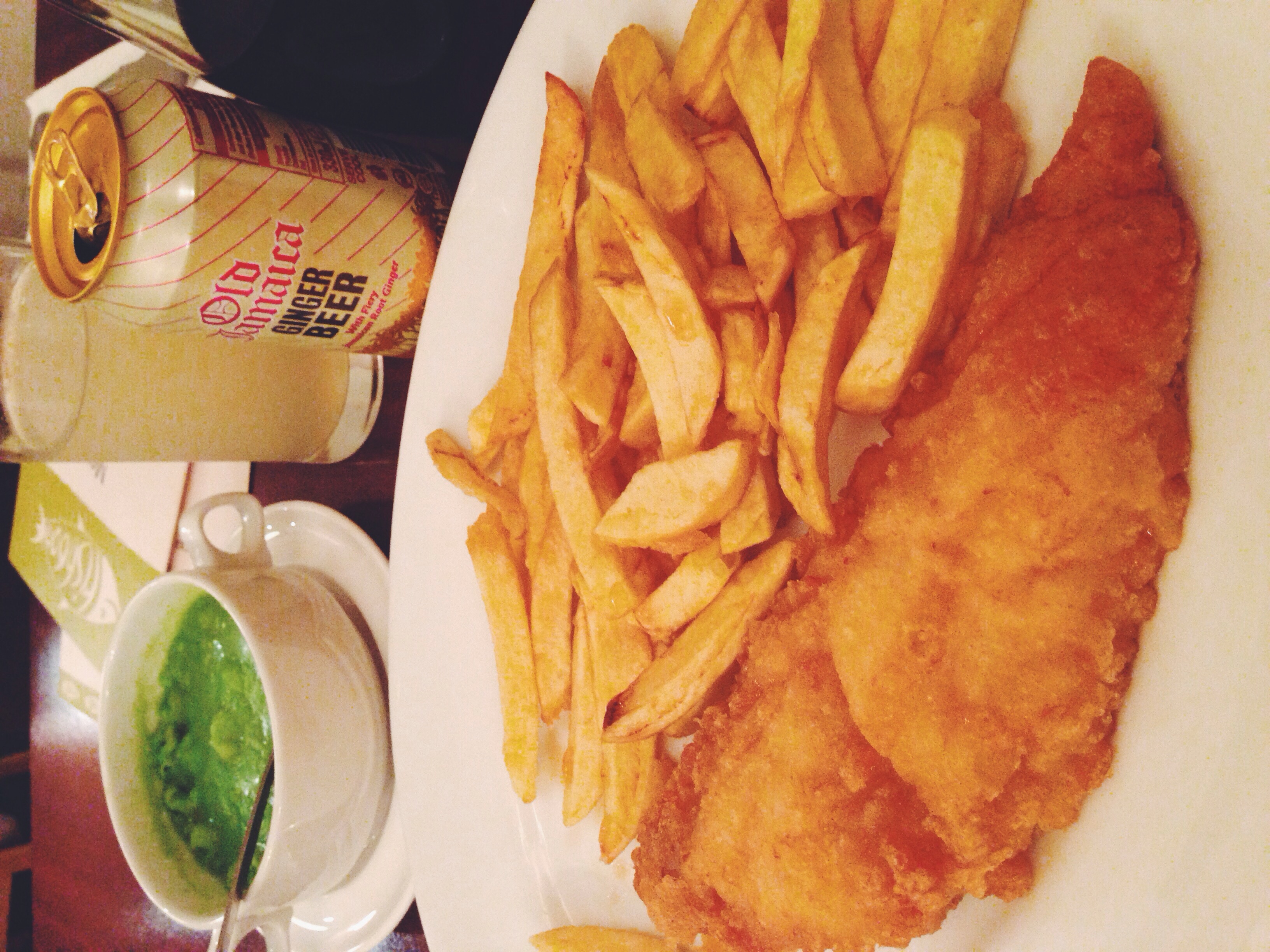 Cod, Chips and Mushy Peas from the Fishbone&nbsp;