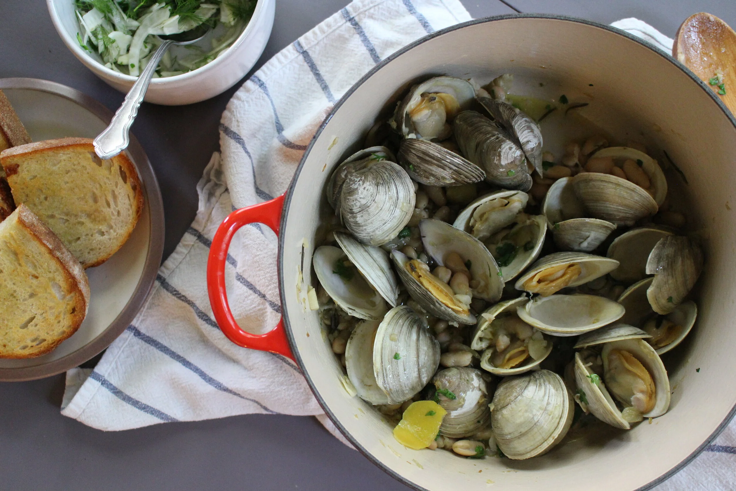 Clams in White Bean Sauce — Hannah ComstockGay